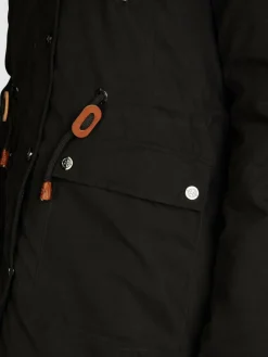 Navigazione Jacken & Westen<Damen Parka schwarz uni