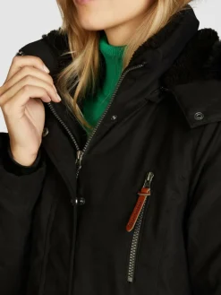 Navigazione Jacken & Westen<Damen Parka schwarz uni