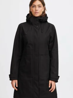 North Bend Jacken & Westen<Damen Parka schwarz uni