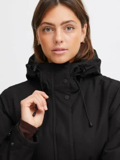 North Bend Jacken & Westen<Damen Parka schwarz uni