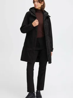 North Bend Jacken & Westen<Damen Parka schwarz uni