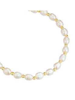 Yokoamii Schmuck<Damen Perlen-Armband weiß uni