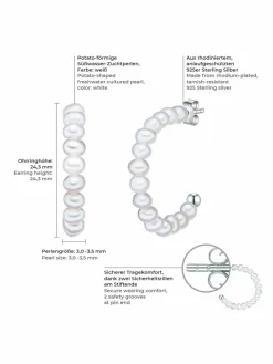 Damen Valero Pearls Schmuck>Damen Perlen-Creolen