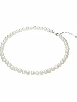 Valero Pearls Schmuck<Damen Perlen-Kette weiß uni