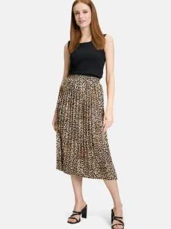 Betty Barclay Röcke<Damen Plisseerock beige gemustert