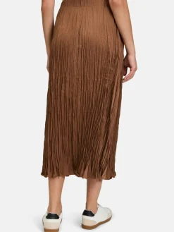 Betty Barclay Röcke<Damen Plisseerock braun nougat uni