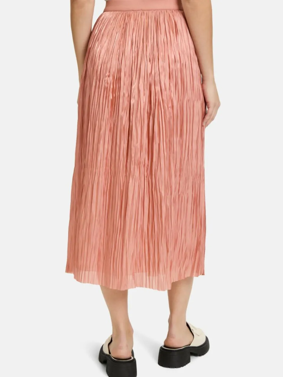 Cartoon Röcke<Damen Plisseerock aprikot uni