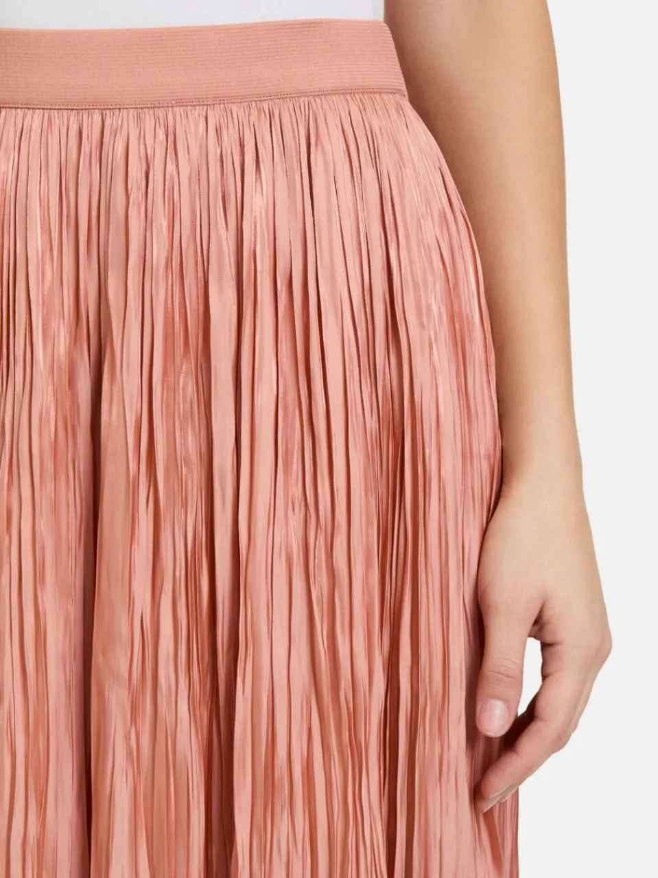 Cartoon Röcke<Damen Plisseerock aprikot uni