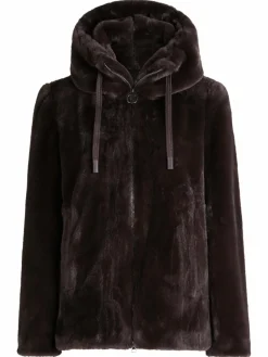 Betty Barclay Jacken & Westen<Damen Plüschjacke braun uni