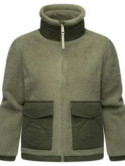 Ragwear Jacken & Westen<Damen Plüschjacke - Arctika oliv uni