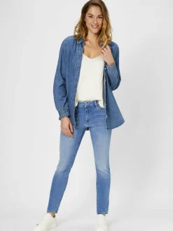 Paddock`s Jeans<Damen 5-Pocket Jeans - LUCY Skinny Fit bleached uni