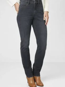 Paddock`s Jeans<Damen 5-Pocket Jeans - PAT Slim Fit dark stone uni
