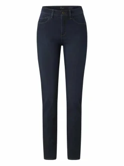 Paddock`s Jeans<Damen 5-Pocket Jeans - PAT Slim Fit blau uni