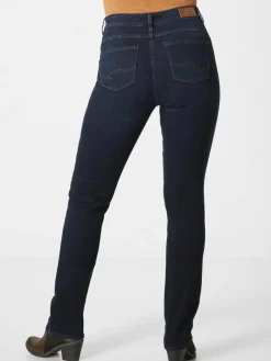Paddock`s Jeans<Damen 5-Pocket Jeans - PAT Slim Fit blau uni