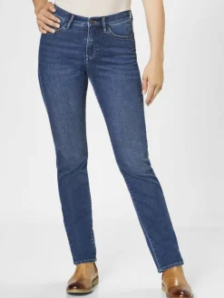 Paddock`s Jeans<Damen 5-Pocket Jeans - PAT Slim Fit dark stone uni