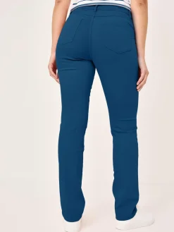 Paddock`s Jeans<Damen 5-Pocket Jeans - PAT Slim Fit blau uni