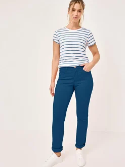 Paddock`s Jeans<Damen 5-Pocket Jeans - PAT Slim Fit blau uni