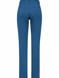 Paddock`s Jeans<Damen 5-Pocket Jeans - PAT Slim Fit blau uni