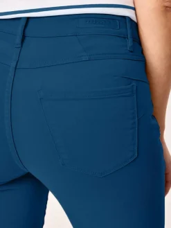 Paddock`s Jeans<Damen 5-Pocket Jeans - PAT Slim Fit blau uni