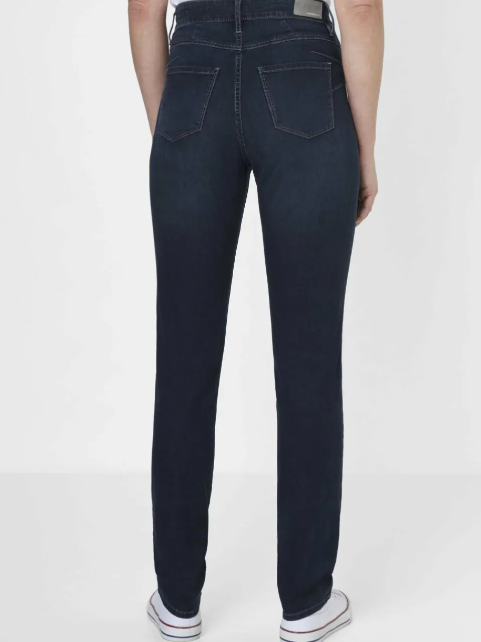 Paddock`s Jeans<Damen 5-Pocket Jeans - PAT Slim Fit schwarz uni