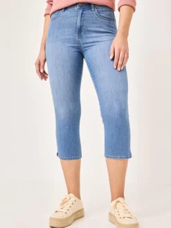 Paddock`s Jeans<Damen 5-Pocket Jeans - PIA Slim Fit medium stone uni