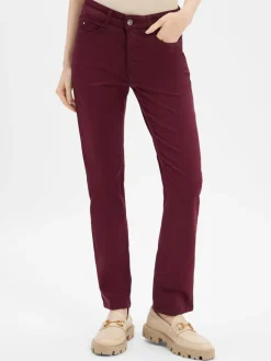 MAC Hosen<Damen 5-Pocket-Hose - Dream bordeaux uni