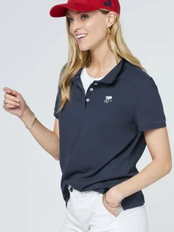 Polo Sylt Shirts & Tops<Damen Polo marine blau uni