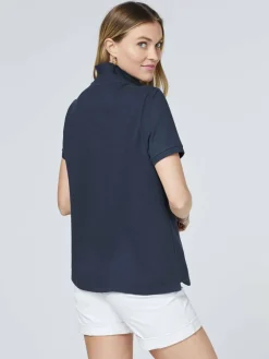 Polo Sylt Shirts & Tops<Damen Polo marine blau uni