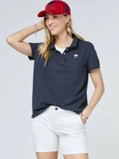 Polo Sylt Shirts & Tops<Damen Polo marine blau uni