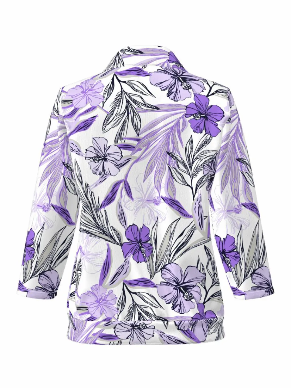 Frank Walder Shirts & Tops<Damen Poloshirt mehrfarbig gemustert