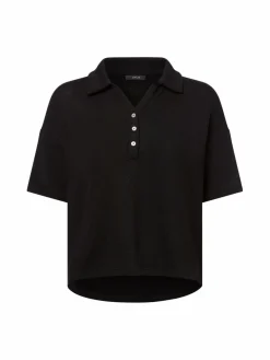 Opus Shirts & Tops<Damen Poloshirt - Silkas schwarz uni