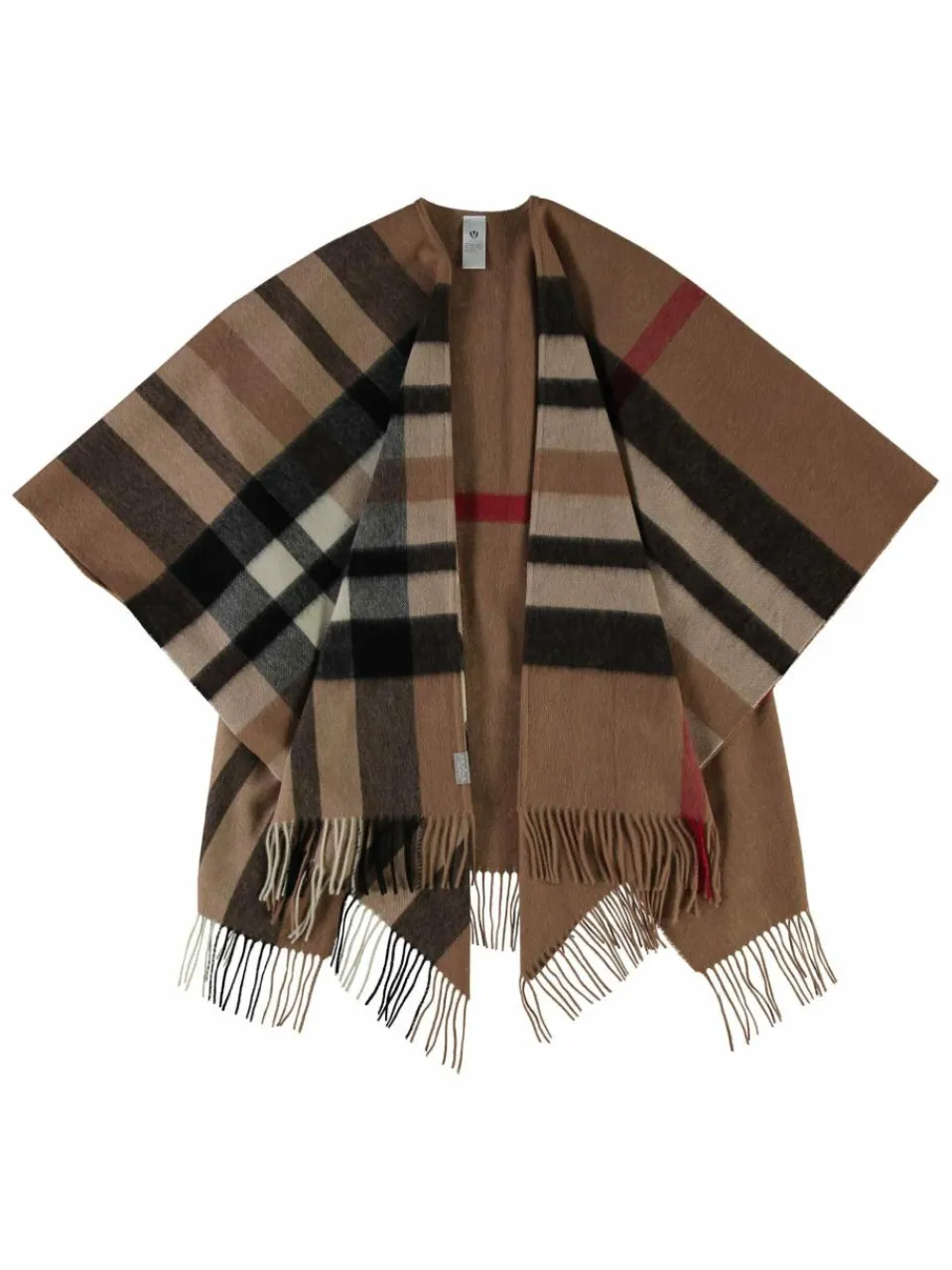 Fraas Pullover & Strickjacken<Damen Poncho camel kariert