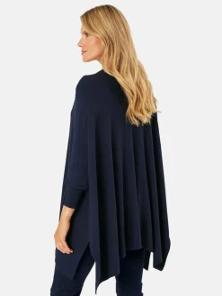 Masai Pullover & Strickjacken<Damen Poncho marine uni