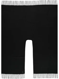 Fraas Pullover & Strickjacken<Damen Poncho schwarz uni