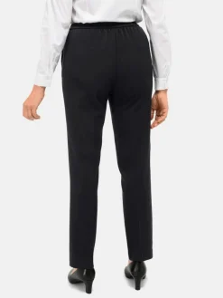 Goldner Hosen<Damen Professlan-Schlupfhose MARTHA - Edle Professlan-Schlupfhose MARTHA schwarz uni