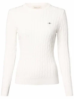 Gant Pullover & Strickjacken<Damen Pullover ecru uni