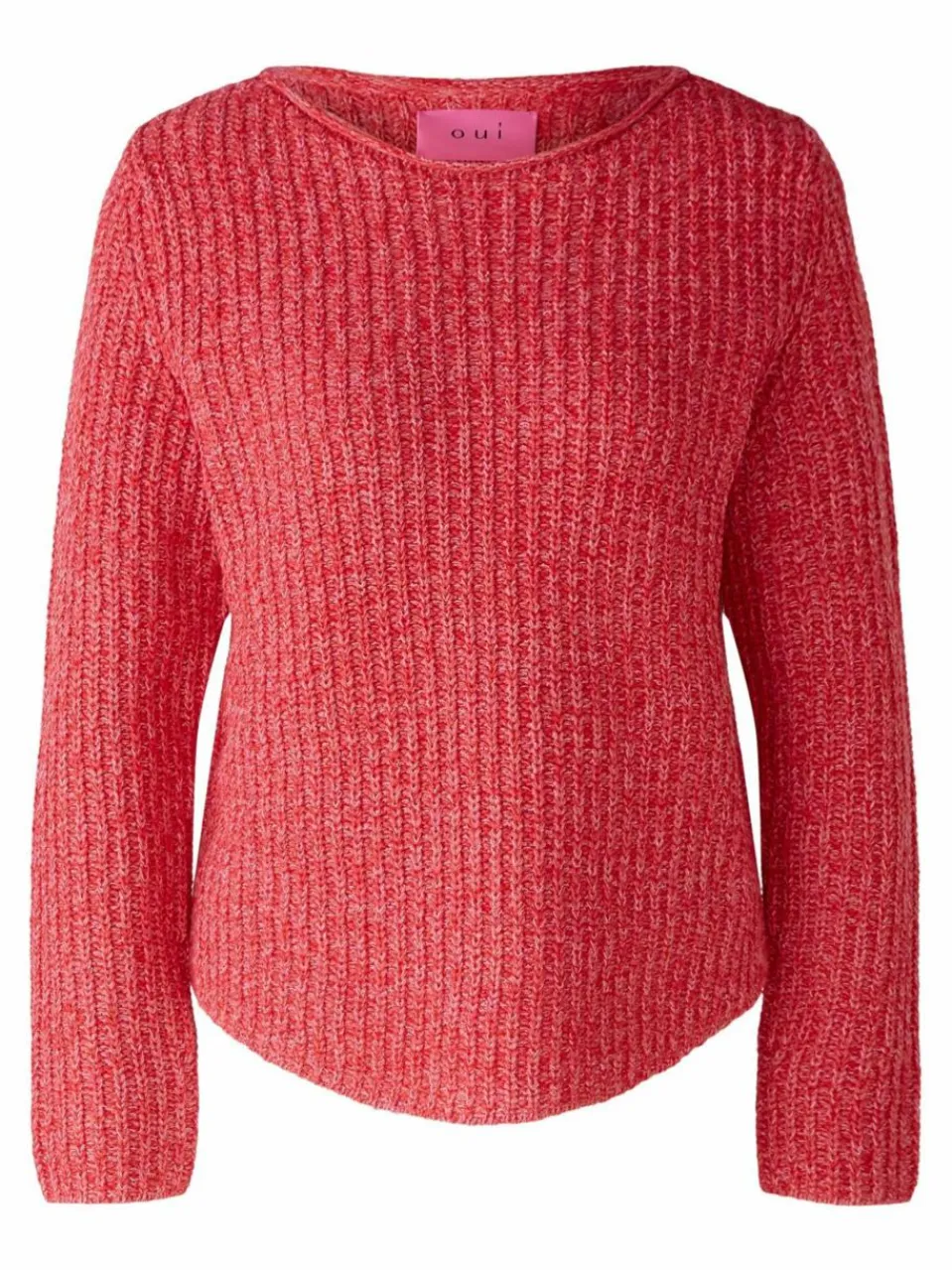 Oui Pullover & Strickjacken<Damen Pullover pink uni