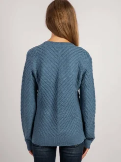 Vicci Germany Pullover & Strickjacken<Damen Pullover blau uni