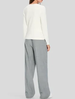 Marc Cain Pullover & Strickjacken<Damen Pullover weiß uni