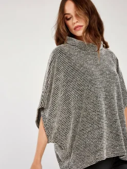 Apricot Pullover & Strickjacken<Damen Pullover schwarz strukturiert