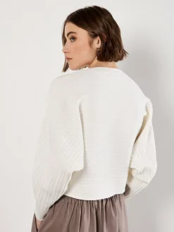 Apricot Pullover & Strickjacken<Damen Pullover weiß uni