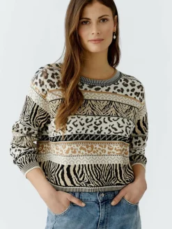 Damen Oui Pullover & Strickjacken>Damen Pullover