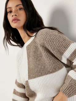 Apricot Pullover & Strickjacken<Damen Pullover beige gemustert