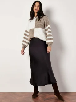 Apricot Pullover & Strickjacken<Damen Pullover beige gemustert