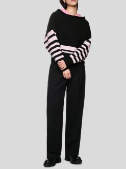 Marc Cain Pullover & Strickjacken<Damen Pullover schwarz uni