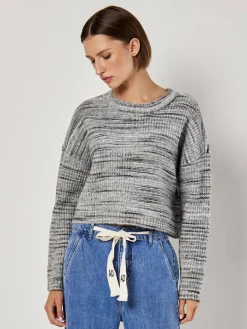 Apricot Pullover & Strickjacken<Damen Pullover grau uni