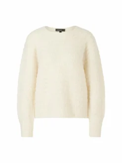 Marc Cain Pullover & Strickjacken<Damen Pullover weiß strukturiert
