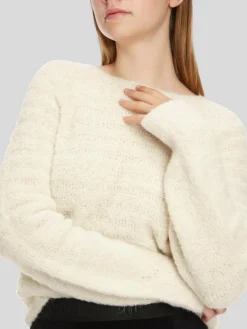 Marc Cain Pullover & Strickjacken<Damen Pullover weiß strukturiert