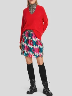 Marc Cain Pullover & Strickjacken<Damen Pullover rot uni