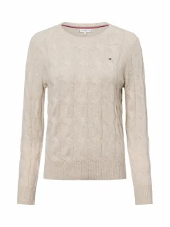 Tommy Hilfiger Pullover & Strickjacken<Damen Pullover beige gemustert